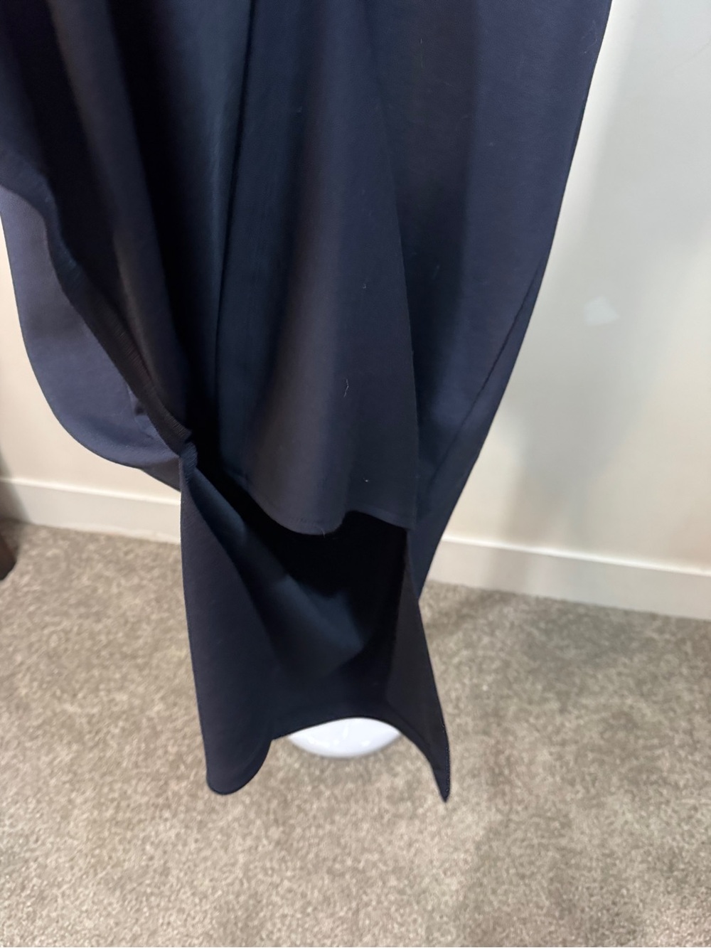 Classic navyV-Neck Midi Dress - Picture 6 of 9